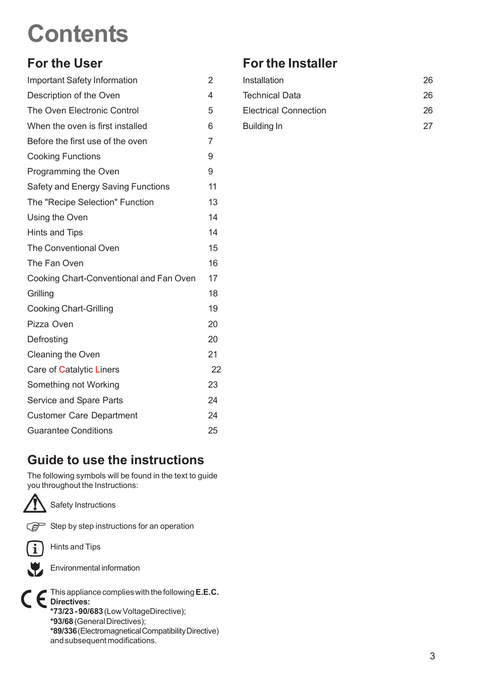 Zanussi ZBS 1063 User Manual | Page 3 / 28