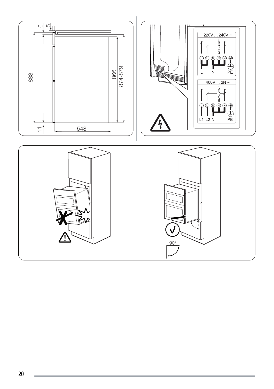 Zanussi ZOD370 User Manual | Page 20 / 28