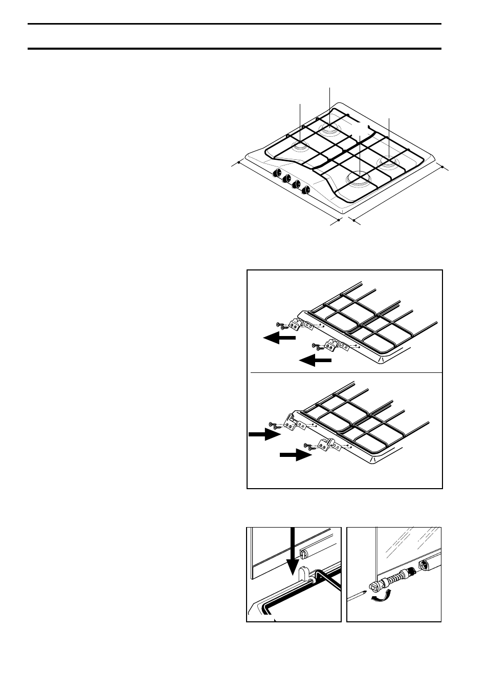 Building in, Asr sr r | Zanussi ZGF 643 User Manual | Page 8 / 11