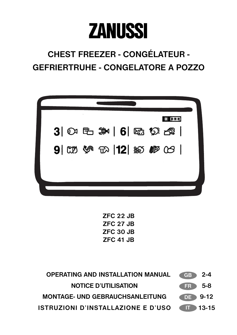 Zanussi ZFC 22 JB User Manual | 4 pages