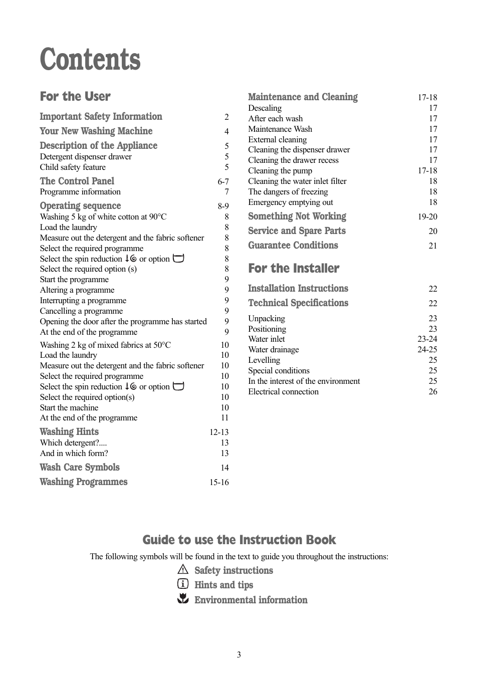 Zanussi ZWF 1415W User Manual | Page 3 / 27