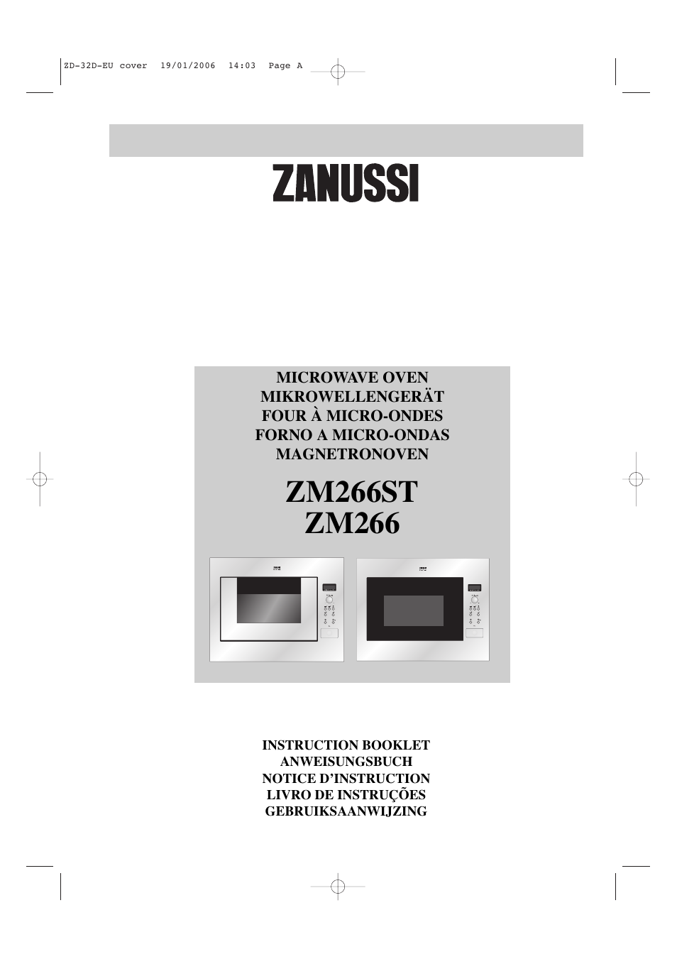 Zanussi ZM266 User Manual | 40 pages