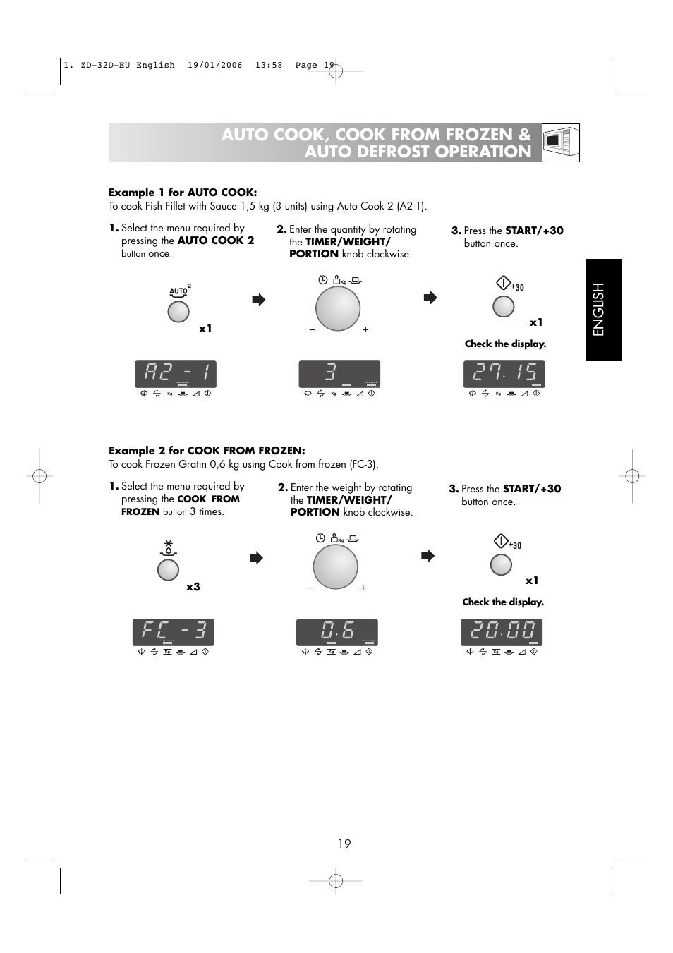 English | Zanussi ZM266 User Manual | Page 21 / 40