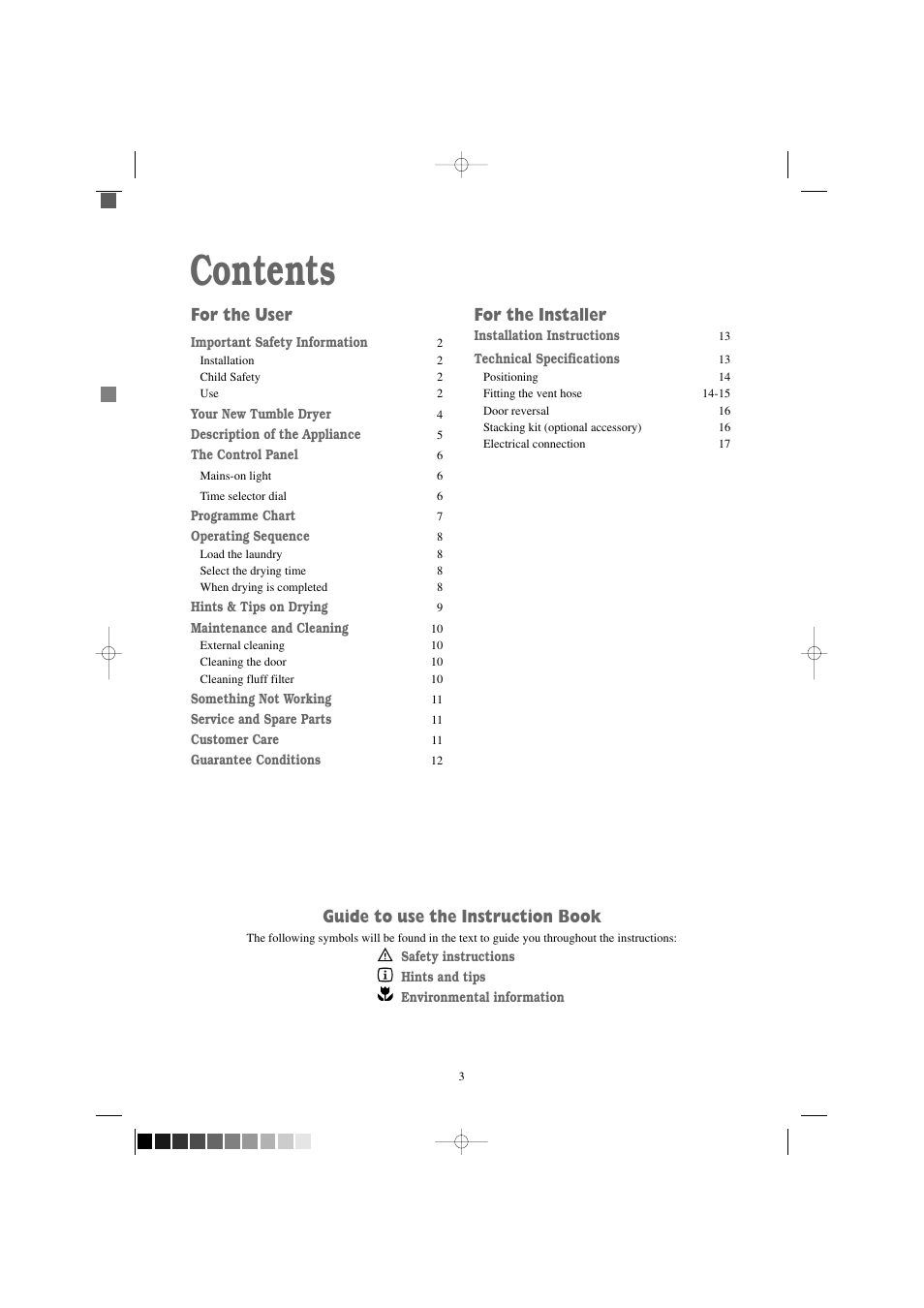 Zanussi TD 4100 W User Manual | Page 3 / 18
