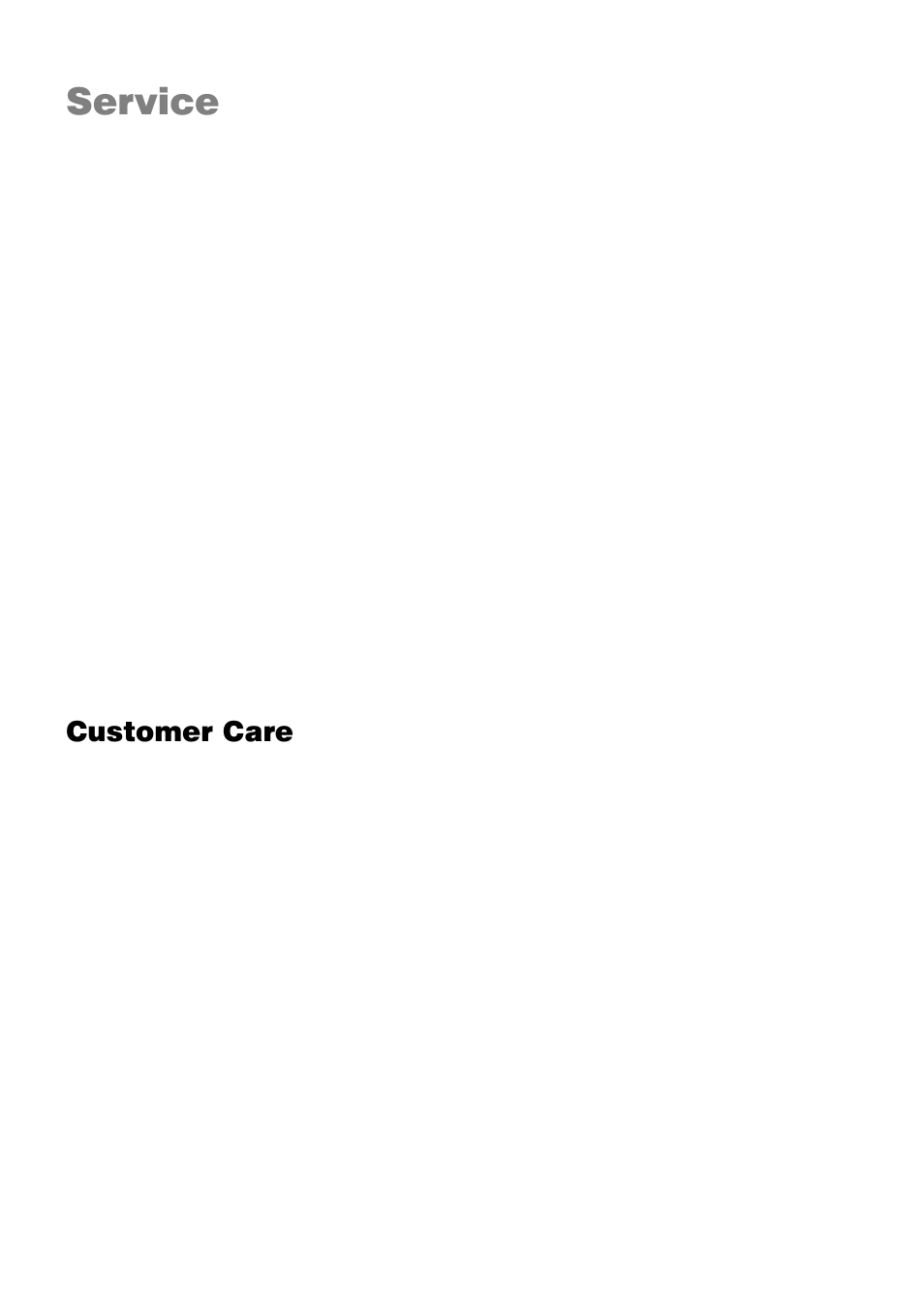 Service, Customer care | Zanussi ZKL 850 LX User Manual | Page 16 / 18