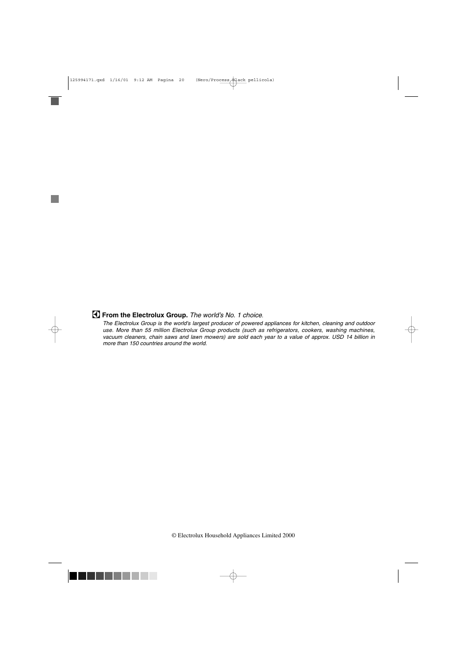 Zanussi TDS 281 W User Manual | Page 20 / 20