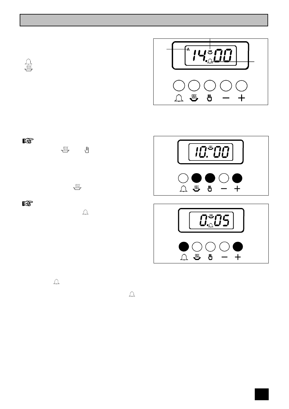 The electronic timer, The minute minder | Zanussi ZUG 78 User Manual | Page 11 / 48