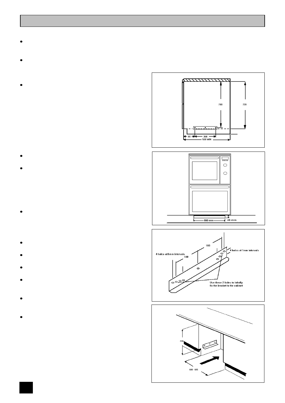 Installation instructions, Getting things ready | Zanussi ZUG 78 User Manual | Page 42 / 48