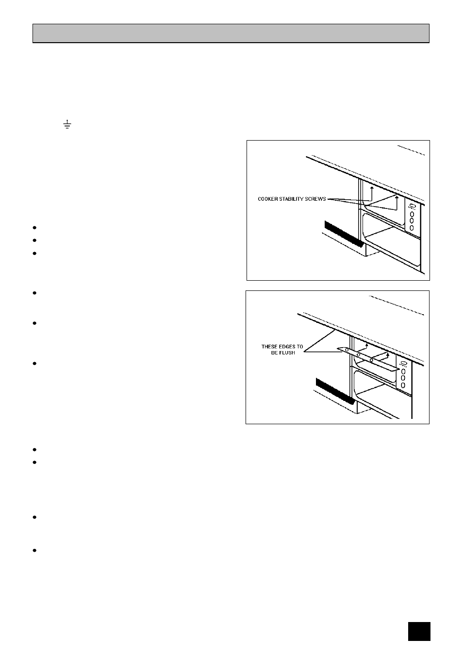 Installation instructions, Installation between cabinets, Checking electrical connections | Zanussi ZUG 78 User Manual | Page 45 / 48