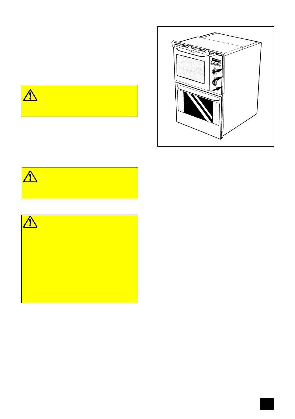 Location, The cooling fan for the controls | Zanussi ZUG 78 User Manual | Page 7 / 48