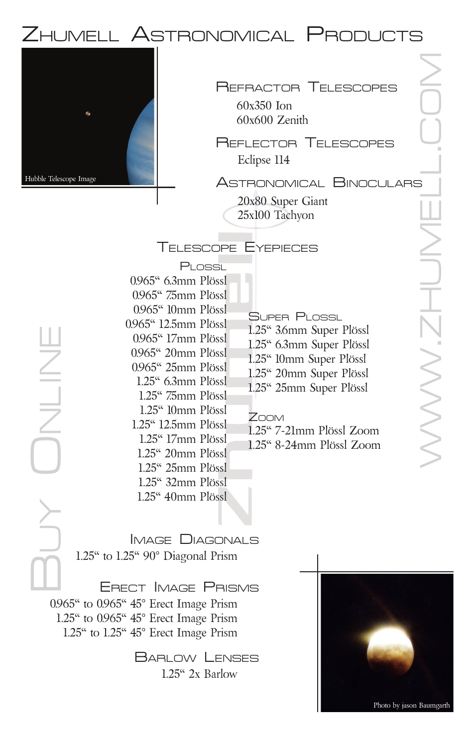 Zhumell, Nline | Zhumell ECLIPSE 114 User Manual | Page 19 / 20