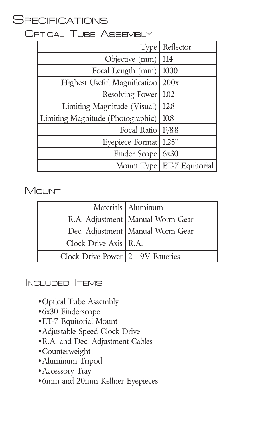 Zhumell ECLIPSE 114 User Manual | Page 3 / 20