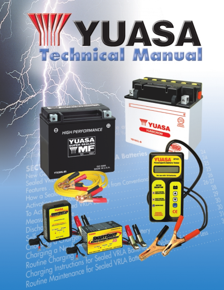 Yuasa Battery YUMICRON YUA00ACC05 User Manual | 44 pages