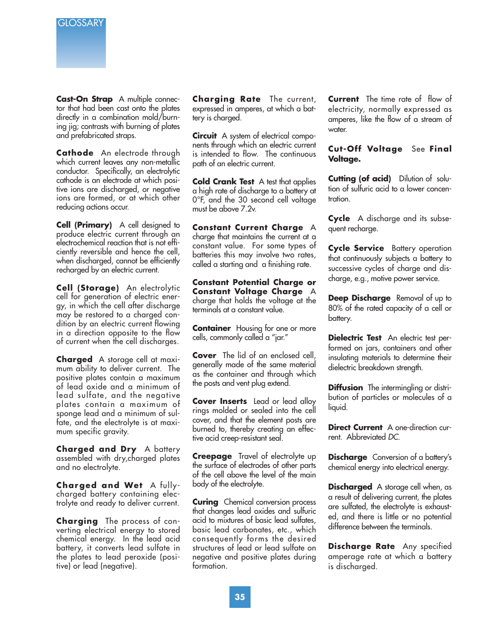 Yuasa Battery YUMICRON YUA00ACC05 User Manual | Page 37 / 44