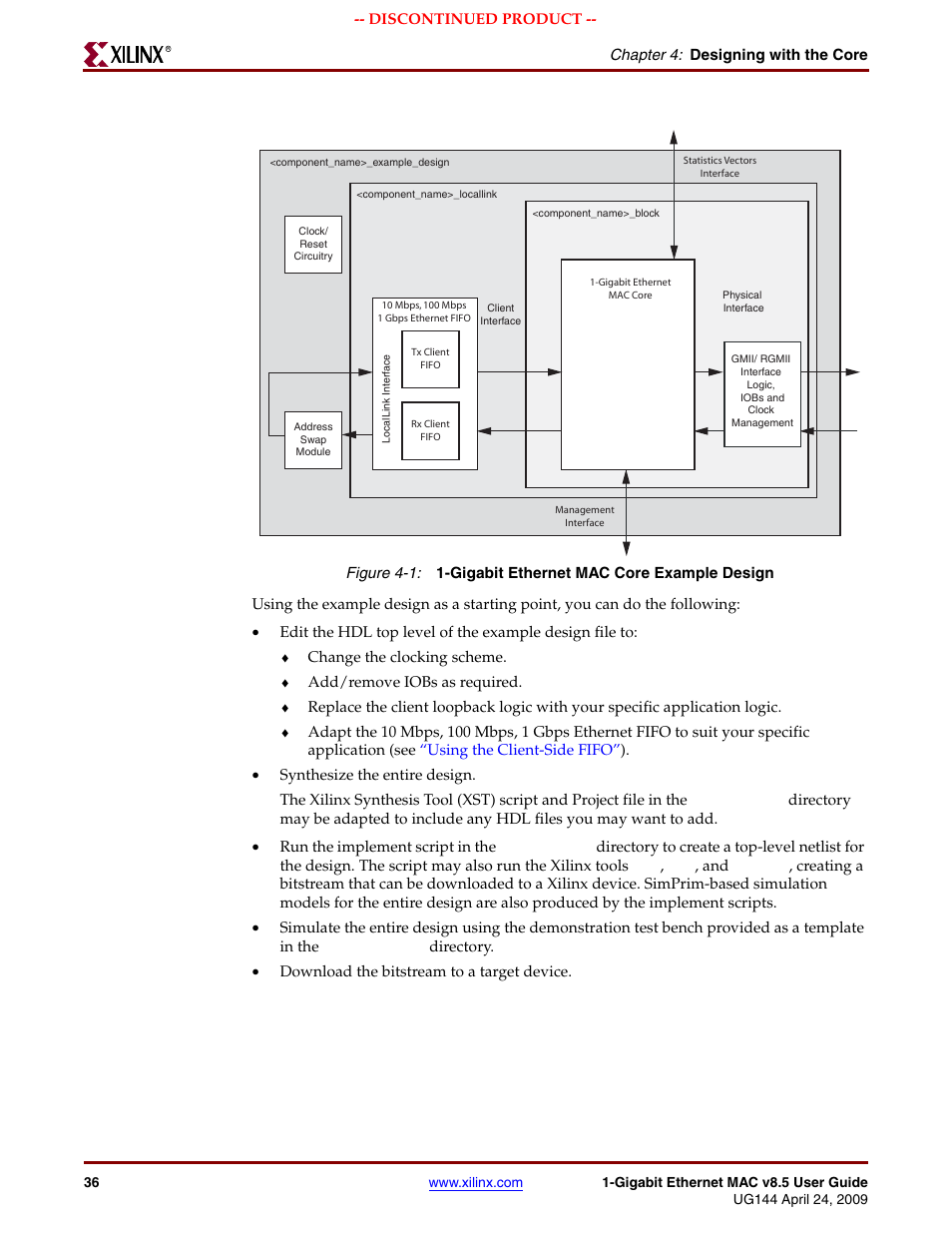 Figure 4-1 | Xilinx LOGICORE UG144 User Manual | Page 36 / 138