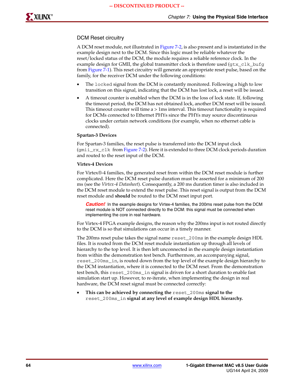 Xilinx LOGICORE UG144 User Manual | Page 64 / 138