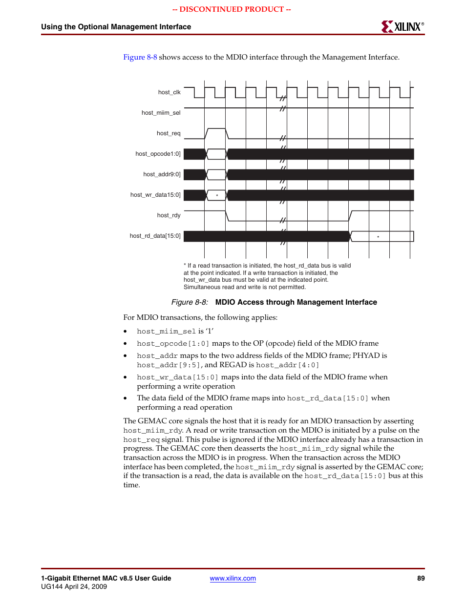 Figure 8-8 | Xilinx LOGICORE UG144 User Manual | Page 89 / 138