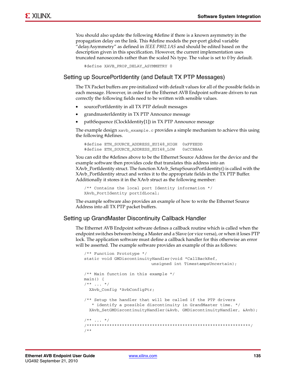 Xilinx IP Ethernet AVB Endpoint v2.4 UG492 User Manual | Page 135 / 172