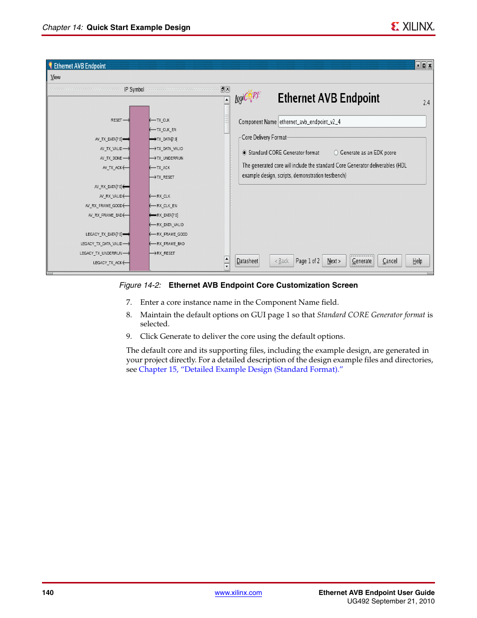 Figure 14-2 | Xilinx IP Ethernet AVB Endpoint v2.4 UG492 User Manual | Page 140 / 172