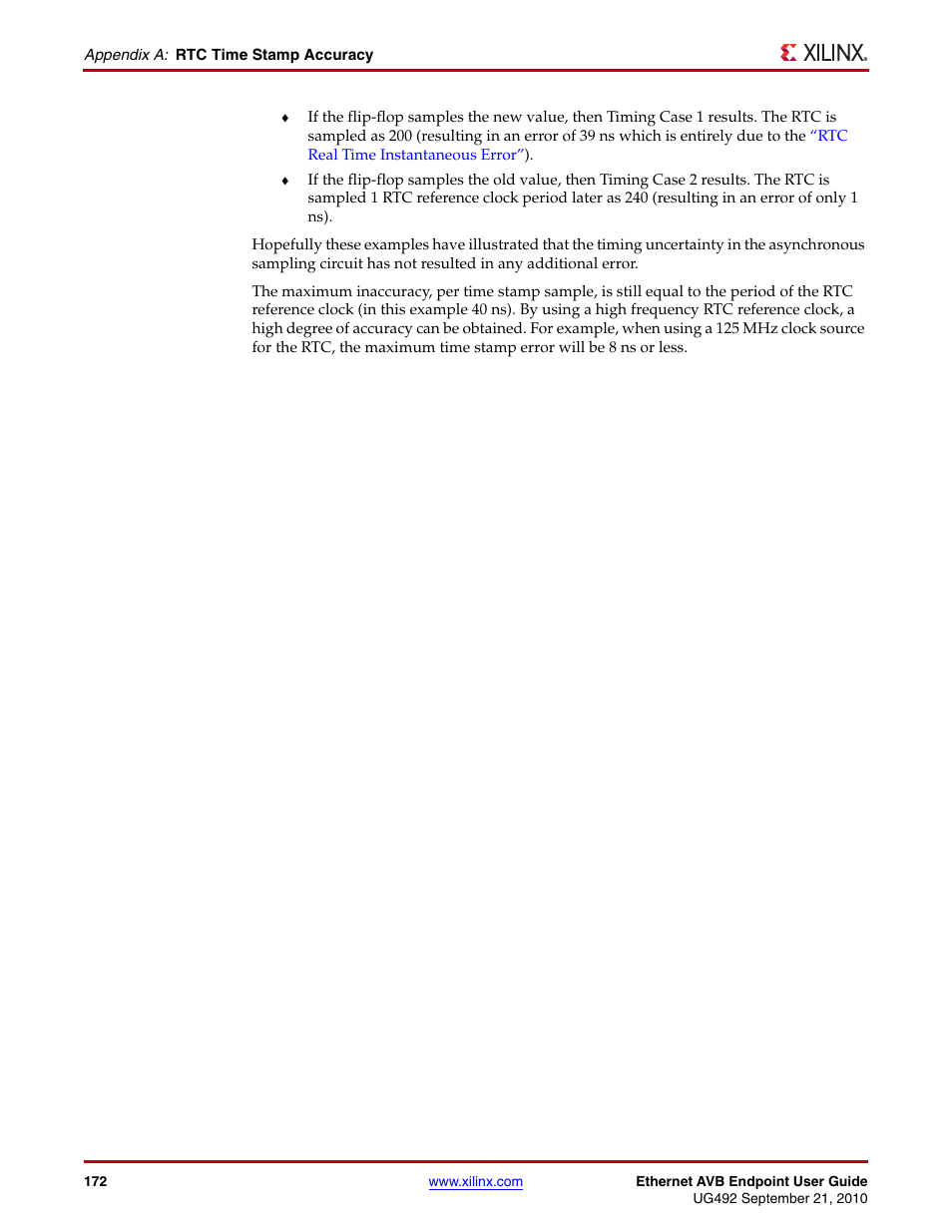 Xilinx IP Ethernet AVB Endpoint v2.4 UG492 User Manual | Page 172 / 172