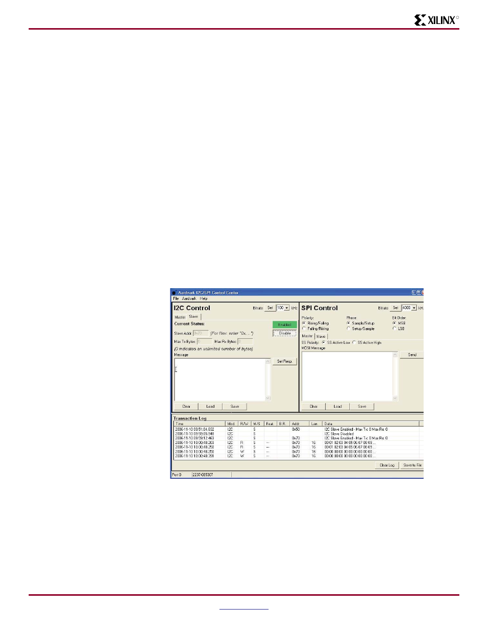 Projects interfacing to aardvark adapter | Xilinx ML403 User Manual | Page 15 / 33