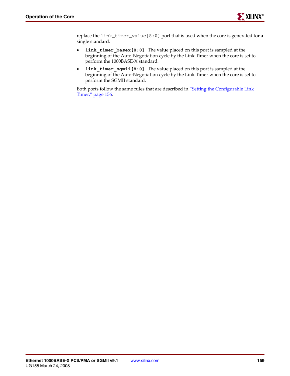 Xilinx 1000BASE-X User Manual | Page 159 / 230