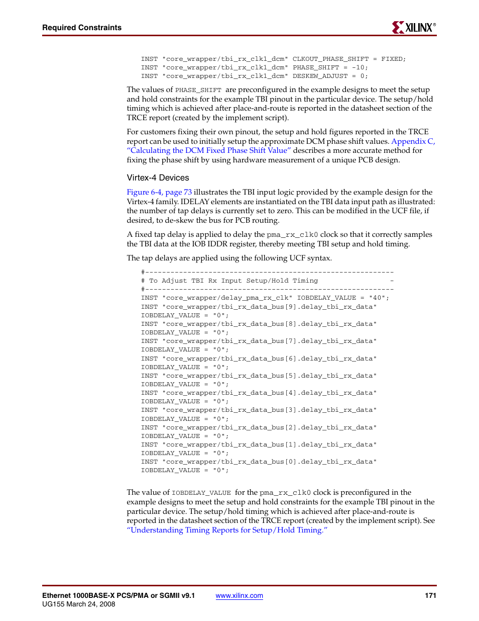 Xilinx 1000BASE-X User Manual | Page 171 / 230