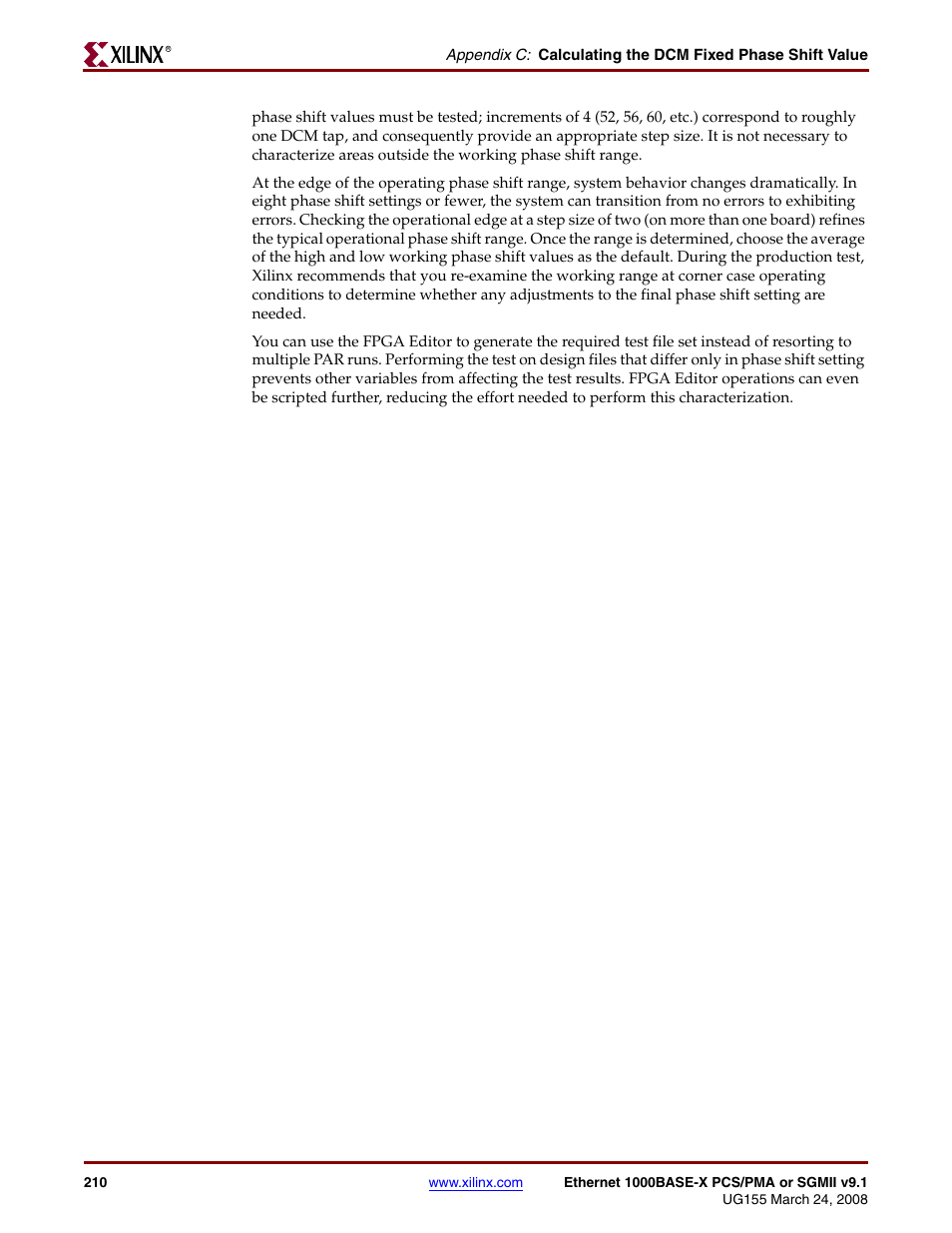 Xilinx 1000BASE-X User Manual | Page 210 / 230