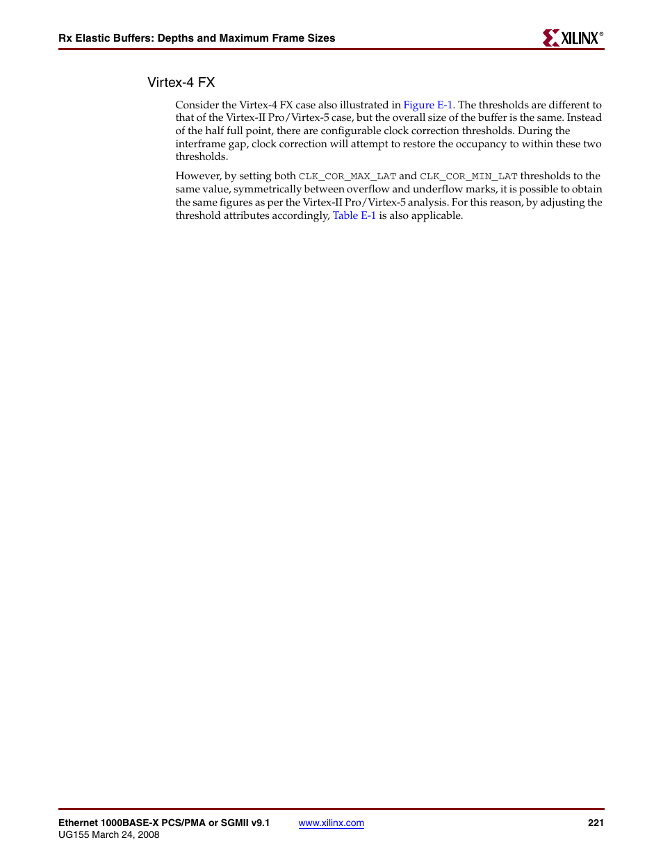Virtex-4 fx | Xilinx 1000BASE-X User Manual | Page 221 / 230
