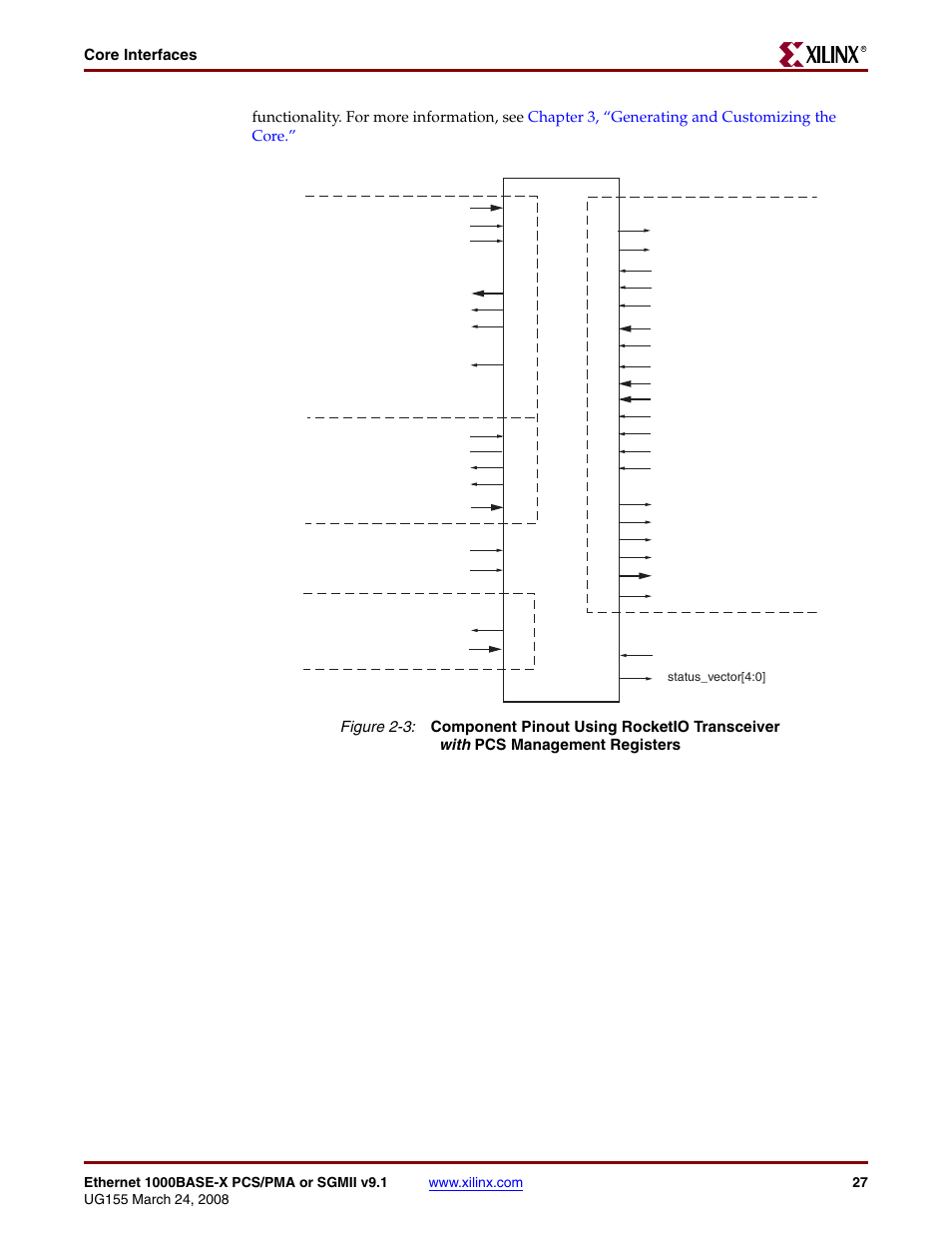 Figure 2-3 | Xilinx 1000BASE-X User Manual | Page 27 / 230