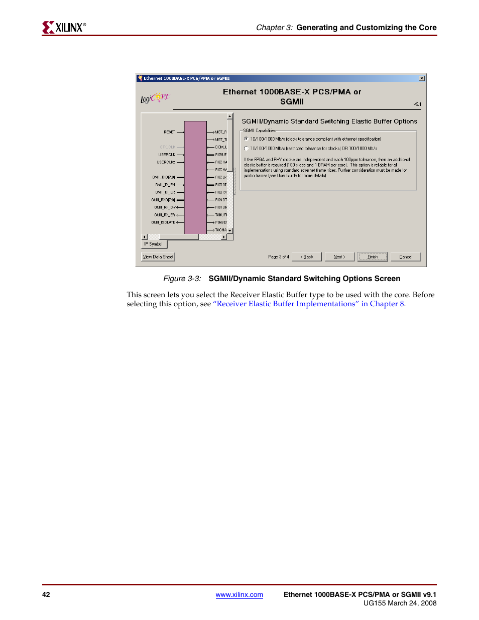 Figure 3-3 | Xilinx 1000BASE-X User Manual | Page 42 / 230