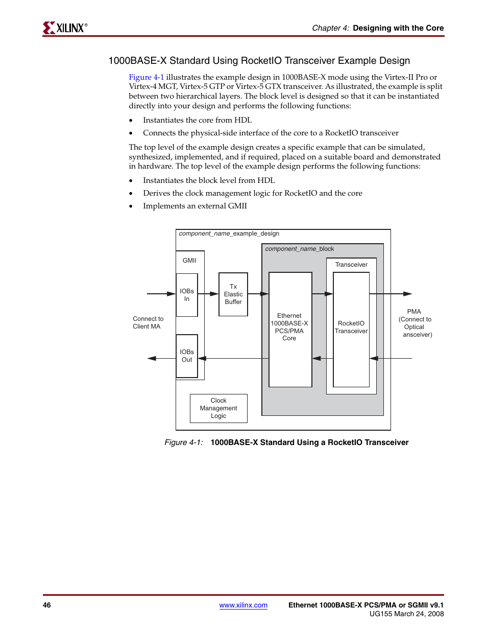 Figure 4-1 | Xilinx 1000BASE-X User Manual | Page 46 / 230