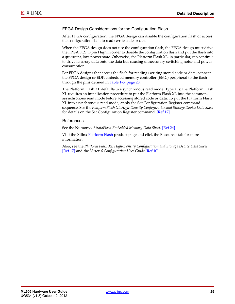 Fpga design | Xilinx ML605 User Manual | Page 25 / 96