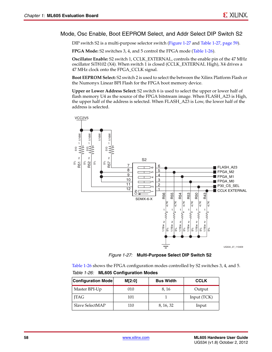 Xilinx ML605 User Manual | Page 58 / 96