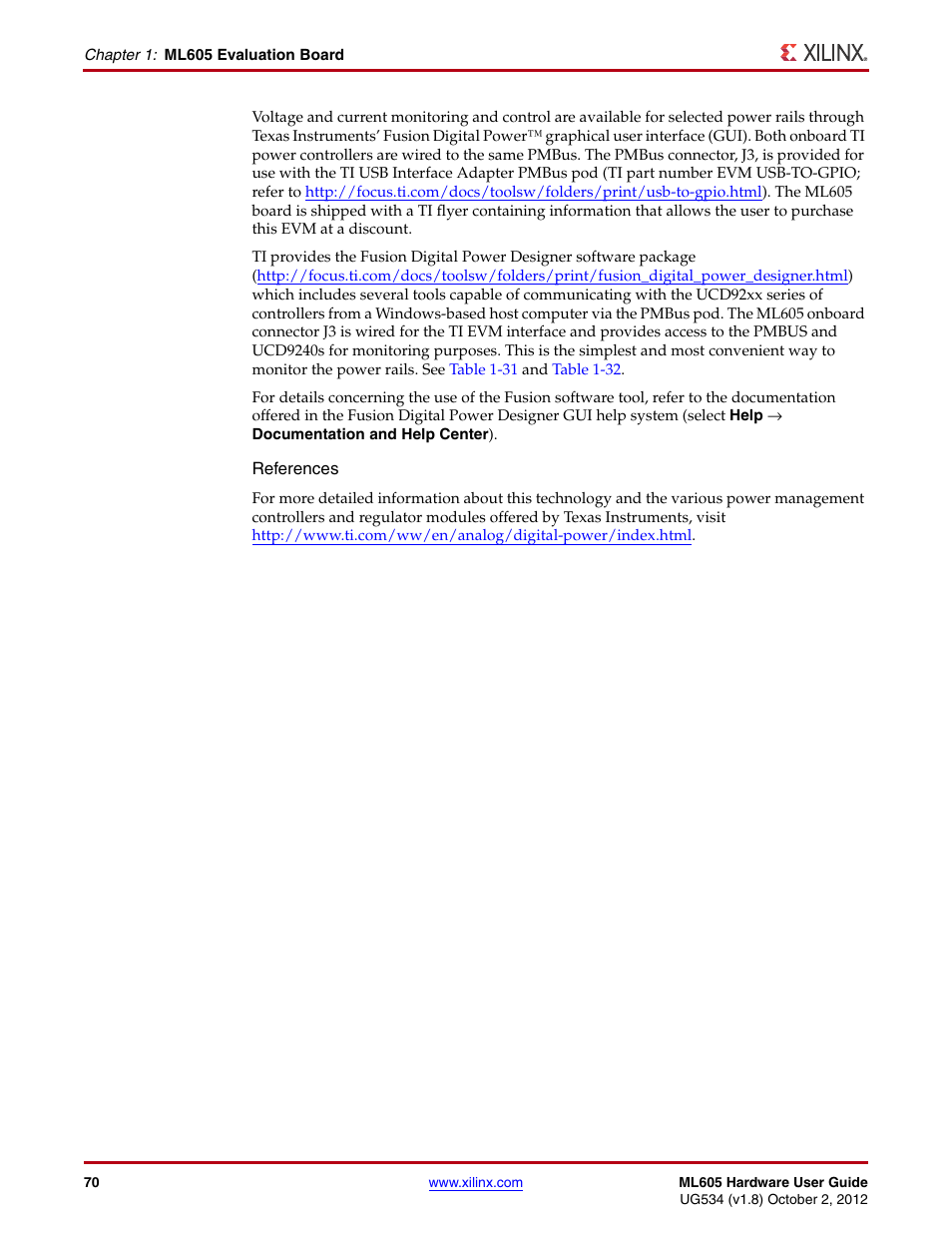 Xilinx ML605 User Manual | Page 70 / 96