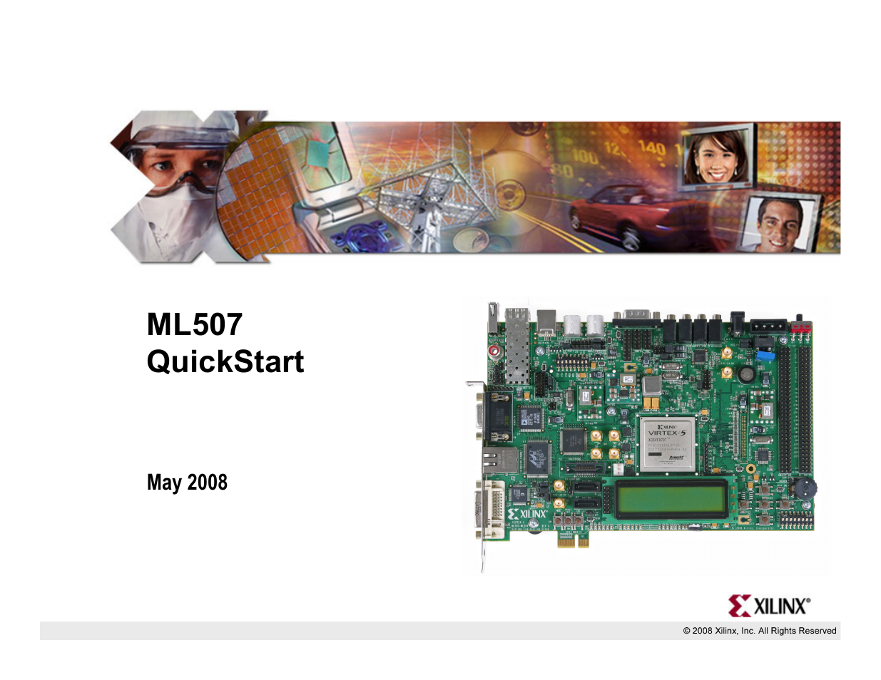 Xilinx ML507 User Manual | 33 pages