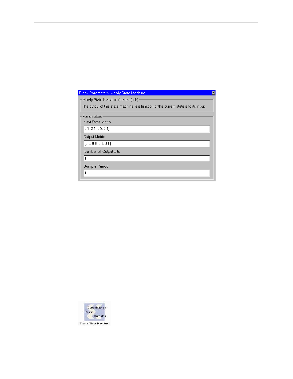 Moore state machine | Xilinx V2.1 User Manual | Page 116 / 148