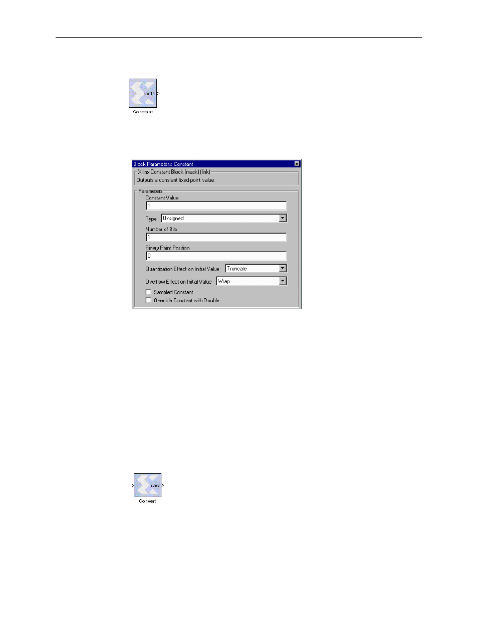 Constant, Convert | Xilinx V2.1 User Manual | Page 31 / 148