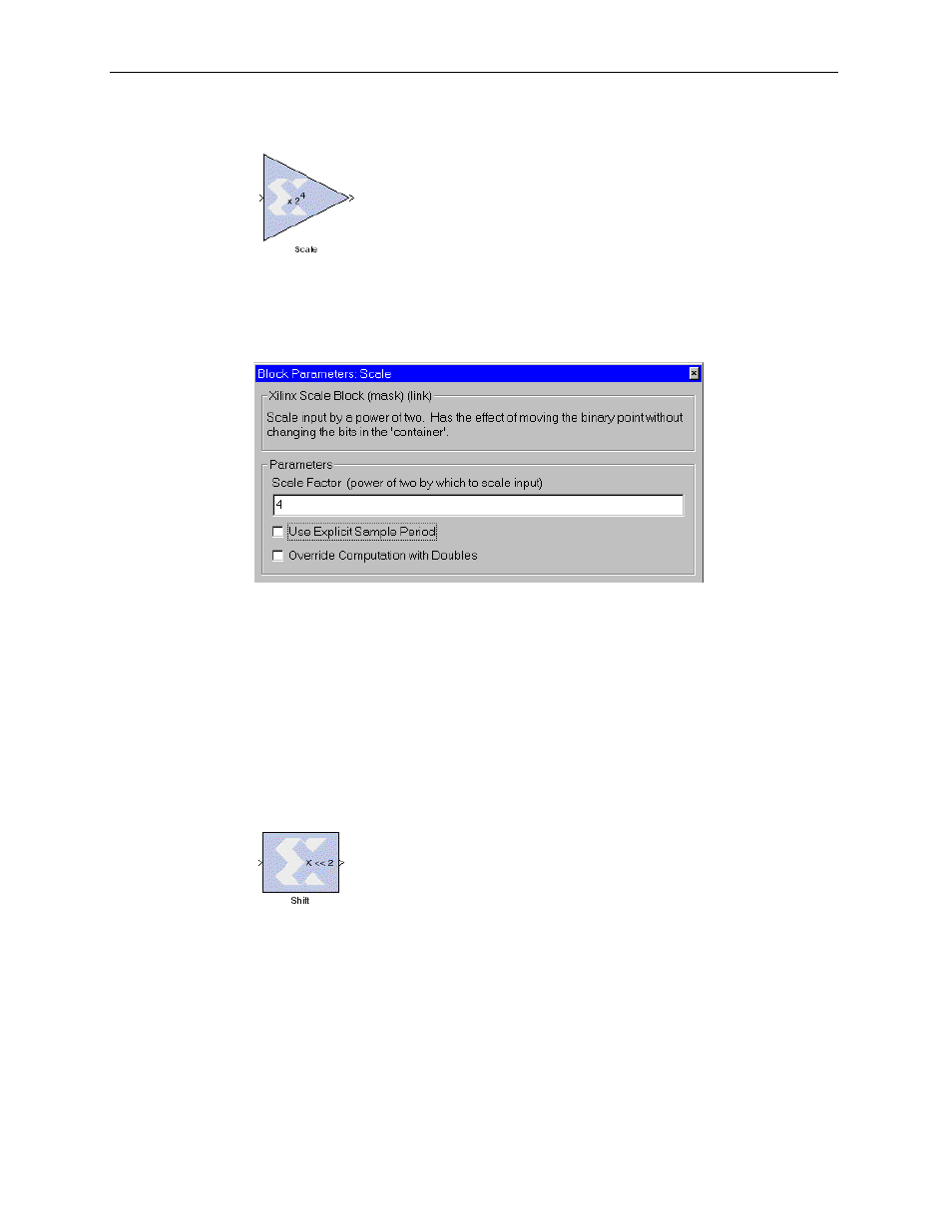 Scale, Shift | Xilinx V2.1 User Manual | Page 92 / 148