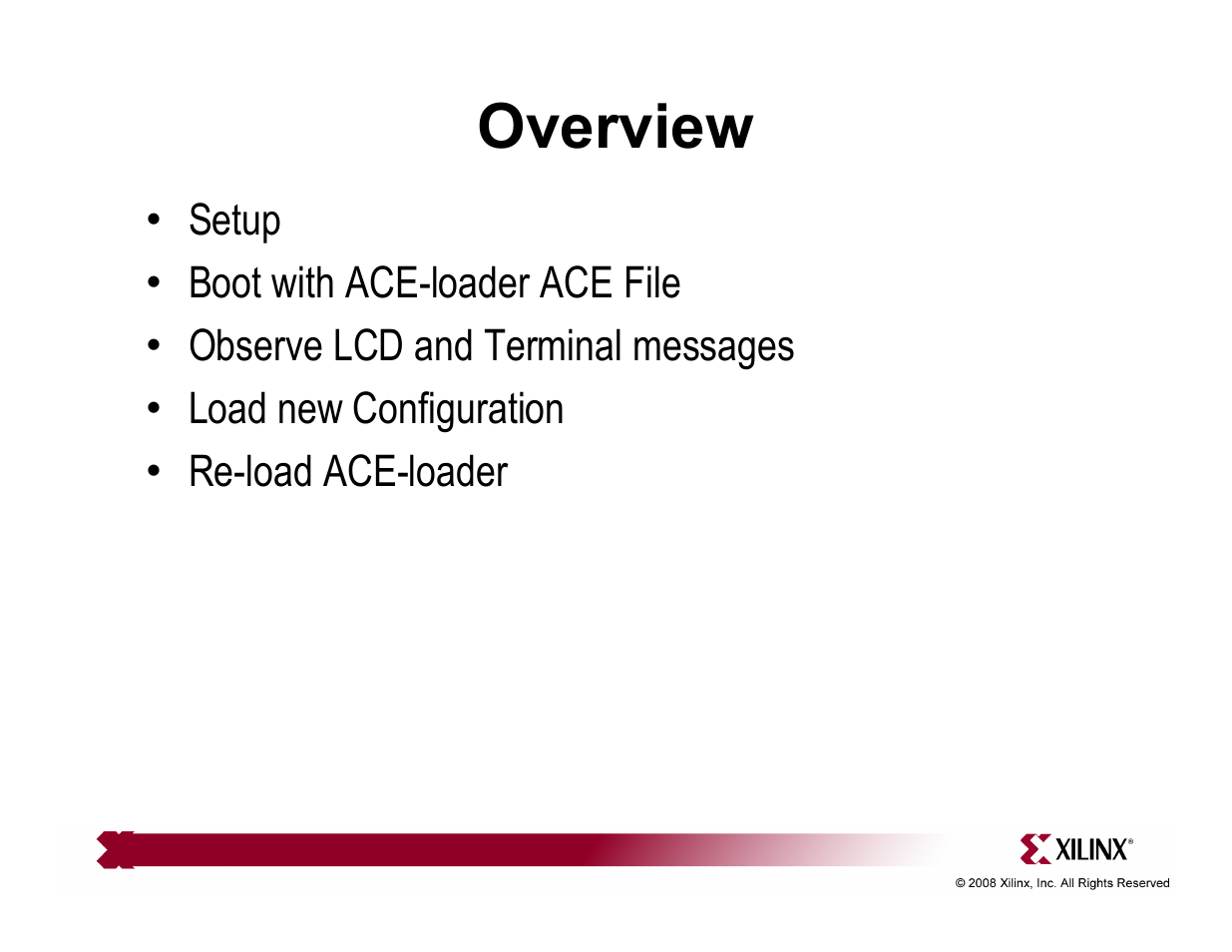Overview | Xilinx QuickStart ML501 User Manual | Page 2 / 28