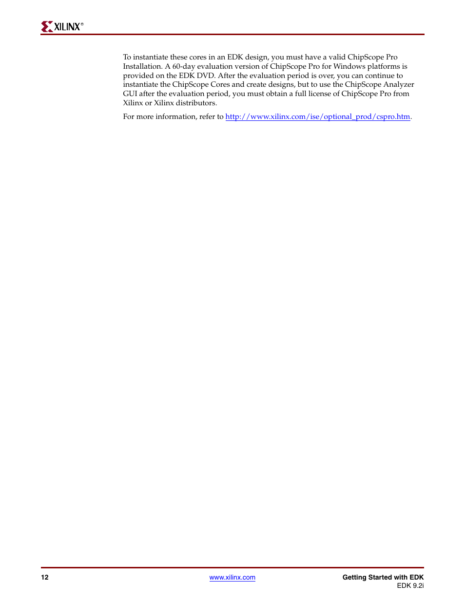 Xilinx EDK 9.2I User Manual | Page 12 / 12