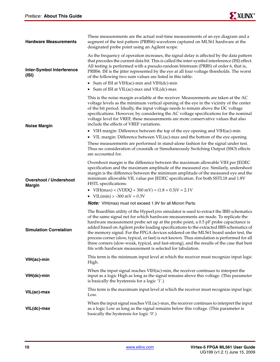 Xilinx Virtex-5 FPGA ML561 User Manual | Page 10 / 140