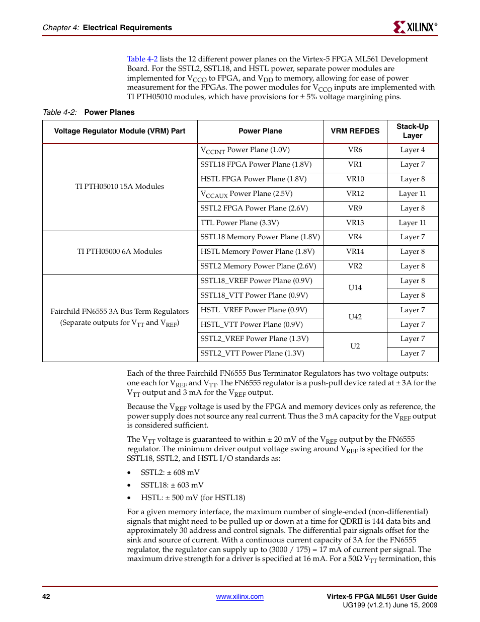 Xilinx Virtex-5 FPGA ML561 User Manual | Page 42 / 140