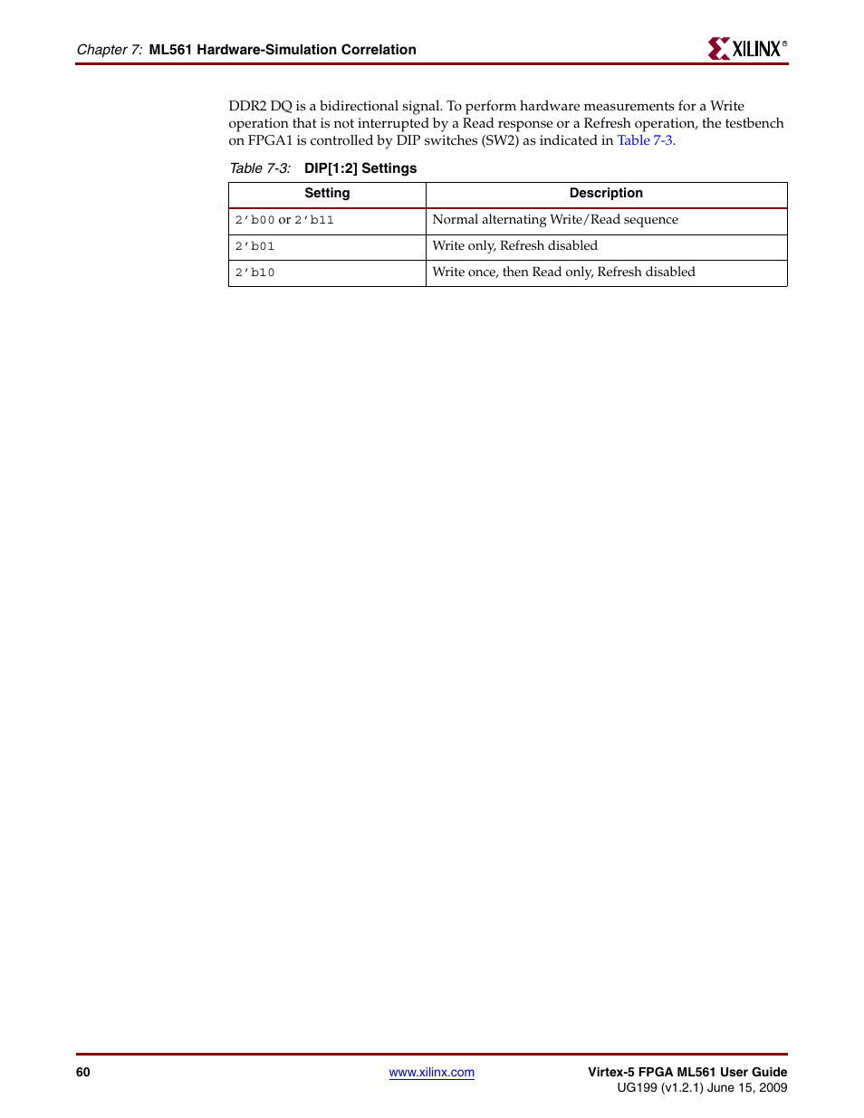 Xilinx Virtex-5 FPGA ML561 User Manual | Page 60 / 140