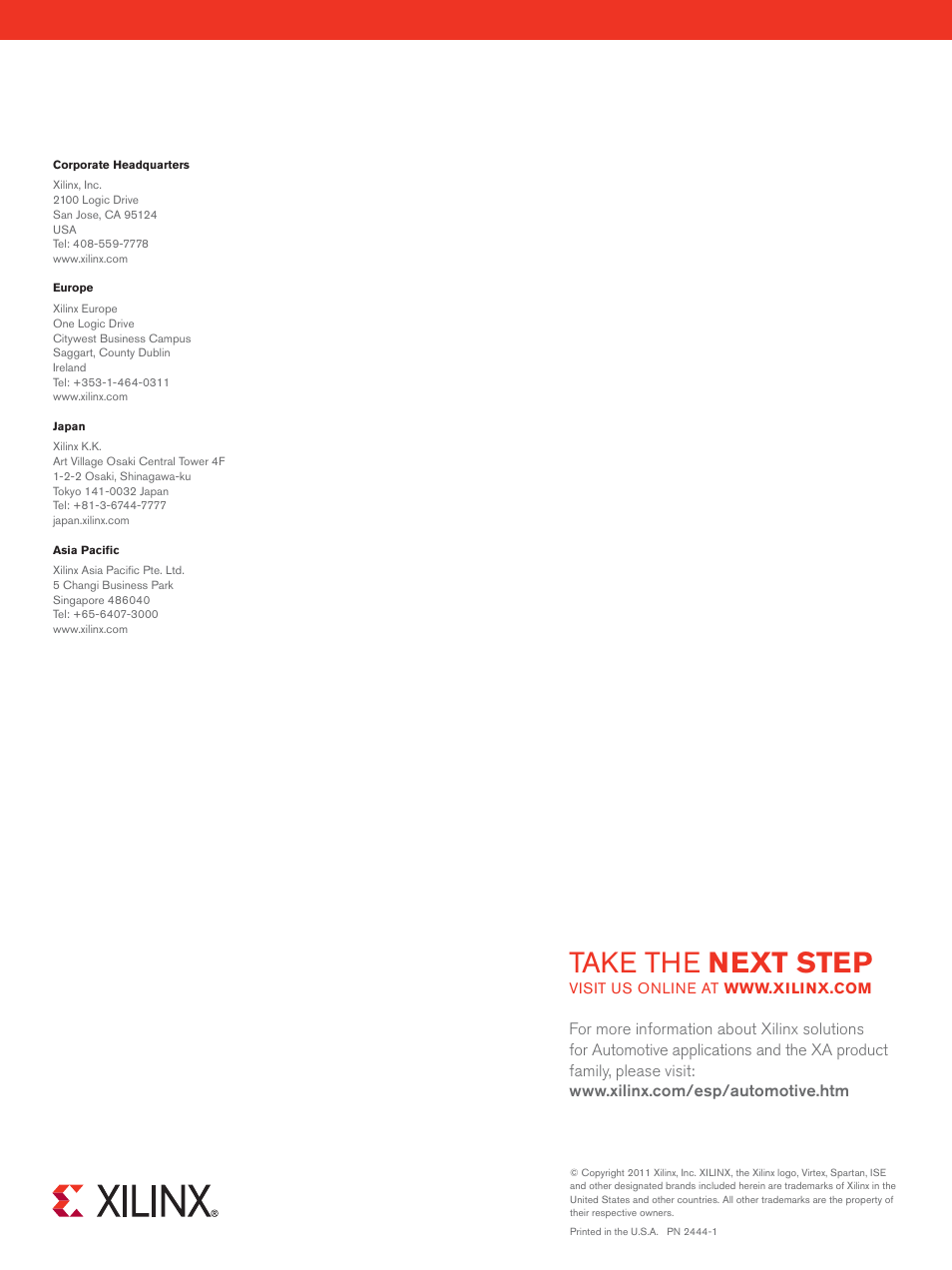 5",&5)& next step | Xilinx Automotive User Manual | Page 11 / 11
