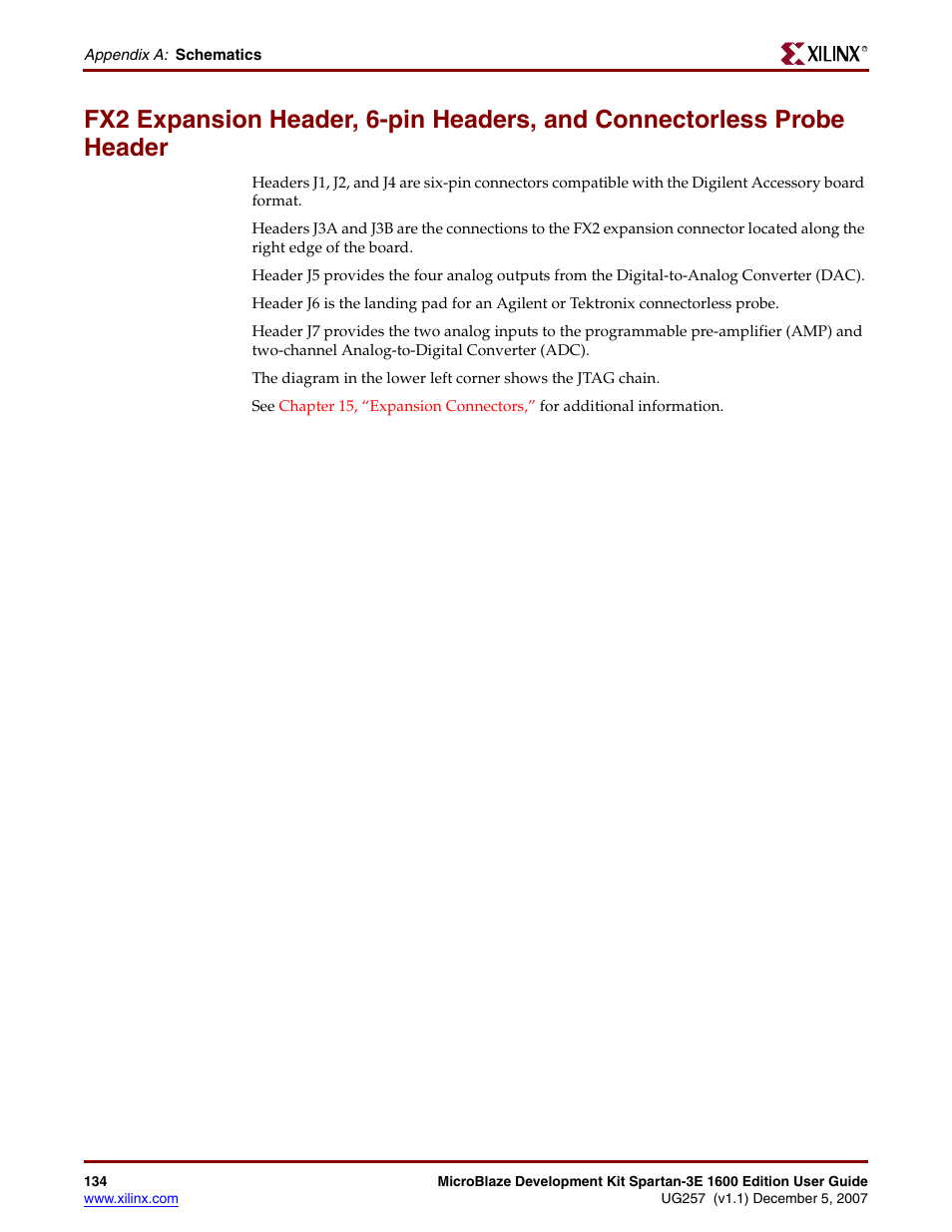 Xilinx MIcroblaze Development Spartan-3E 1600E User Manual | Page 136 / 168