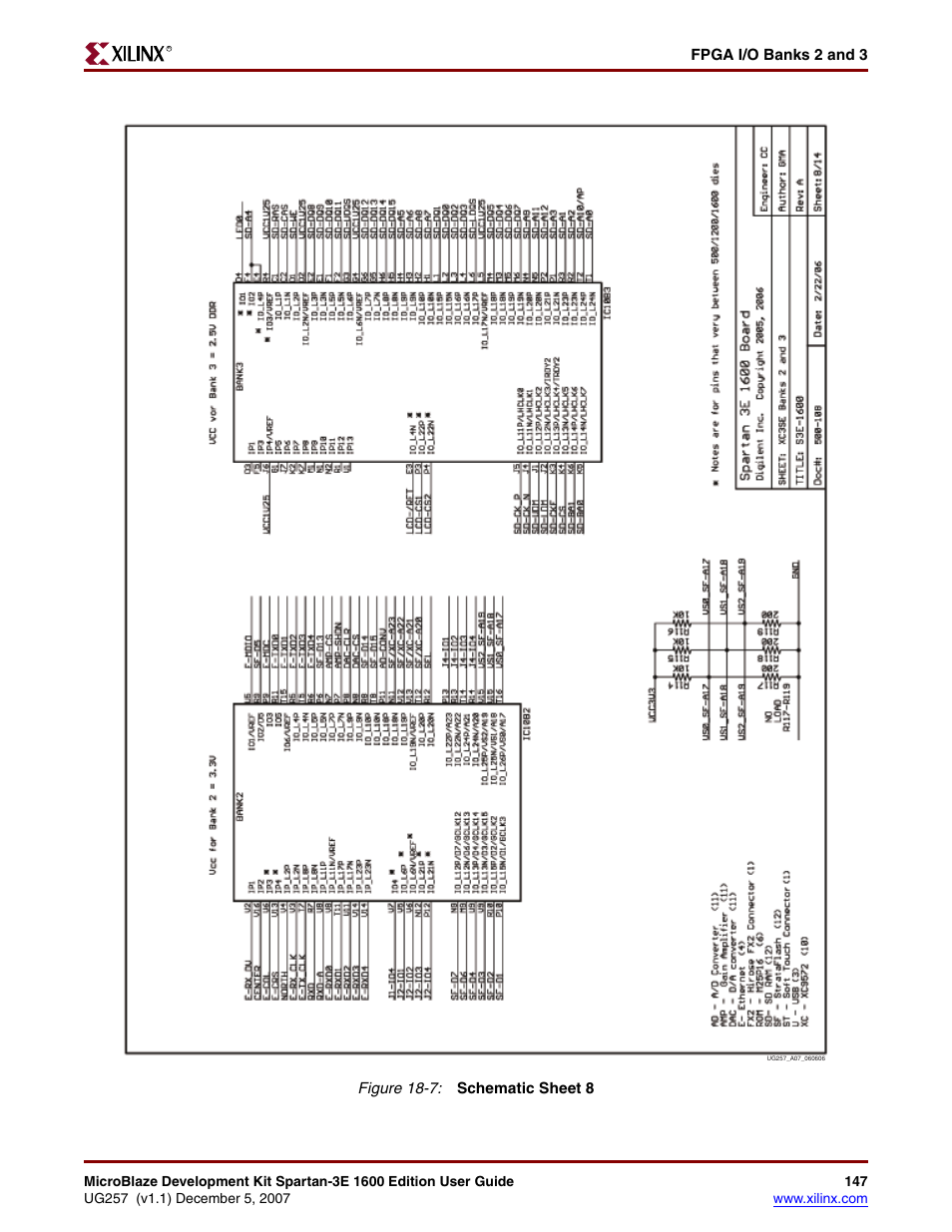 Xilinx MIcroblaze Development Spartan-3E 1600E User Manual | Page 149 / 168