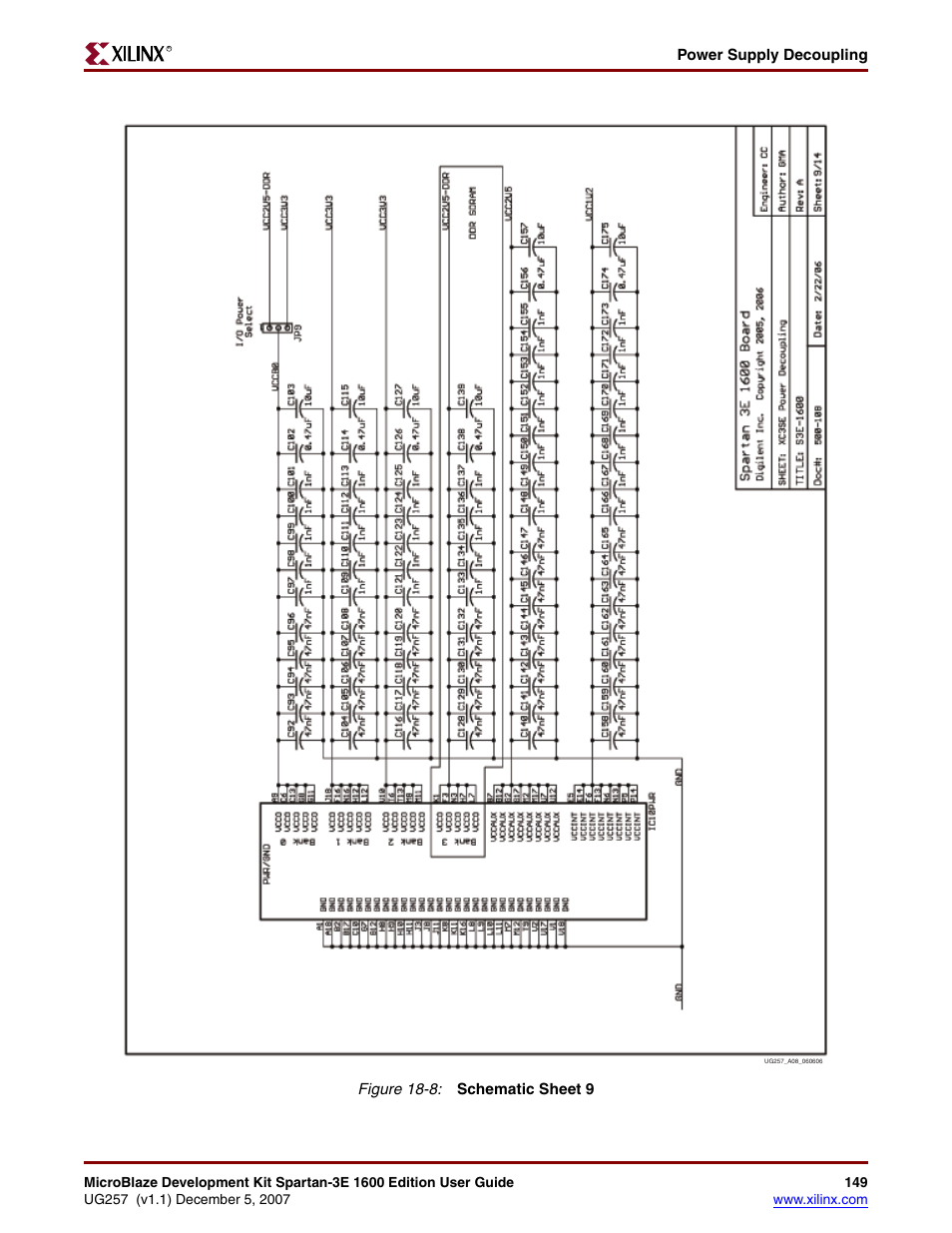 Xilinx MIcroblaze Development Spartan-3E 1600E User Manual | Page 151 / 168