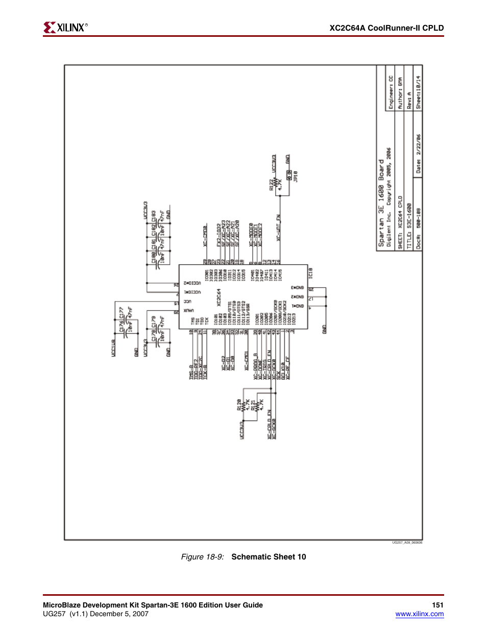 Xilinx MIcroblaze Development Spartan-3E 1600E User Manual | Page 153 / 168