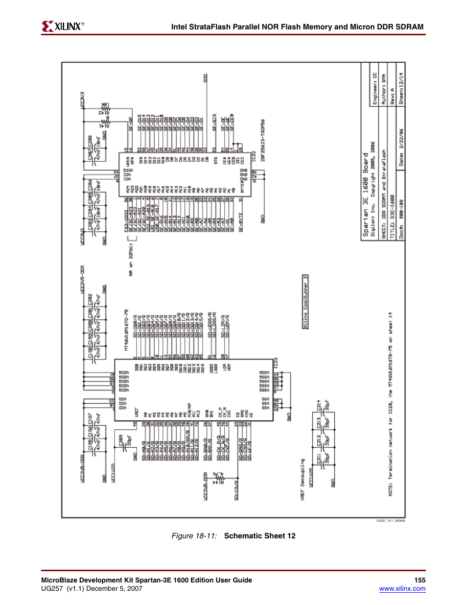 Xilinx MIcroblaze Development Spartan-3E 1600E User Manual | Page 157 / 168